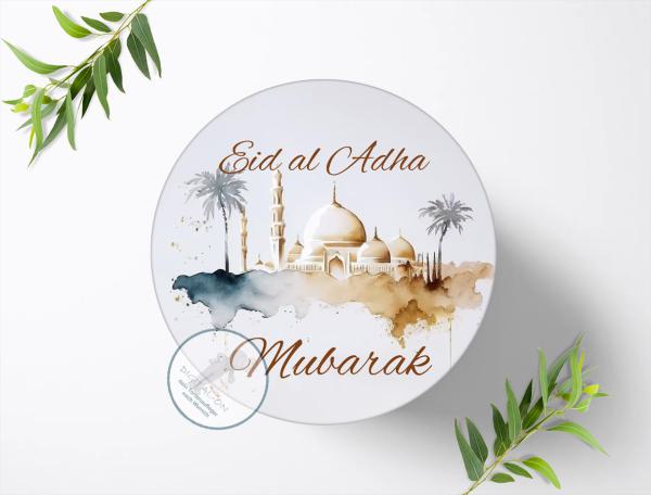 Eid al Adha Mubarak Tortenaufleger Ø 20cm, 1468z